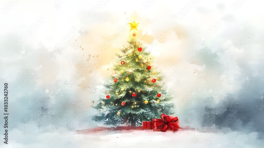 christmas tree with christmas decorations