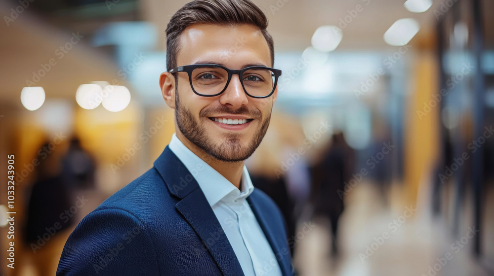 A young professional, dressed for work, represents success in business. The image emphasizes finance, economics, and career opportunities. A young professional, dressed for work, represents success in business. The image emphasizes finance, economics, and career opportunities.
