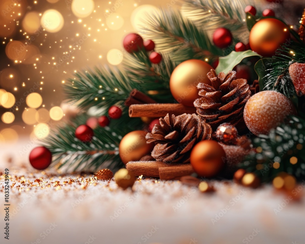 Warm Holiday Lights, Cozy Ornaments, and Sparkling Tinsel Creating a Festive Home for Family Gatherings