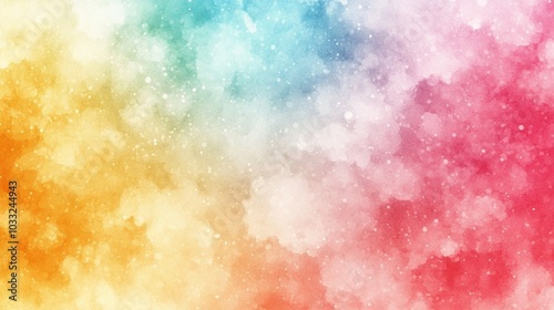 Soft Dreamy Watercolor Colorful Background