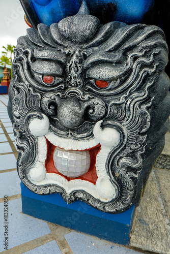 Photography Phra Rahu statue chiangrai thailand