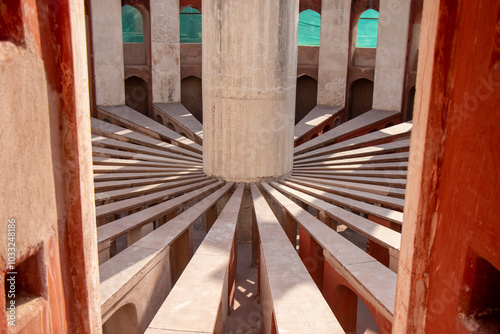 Jantar Mantar Ancient Architecture, New Delhi, India photo