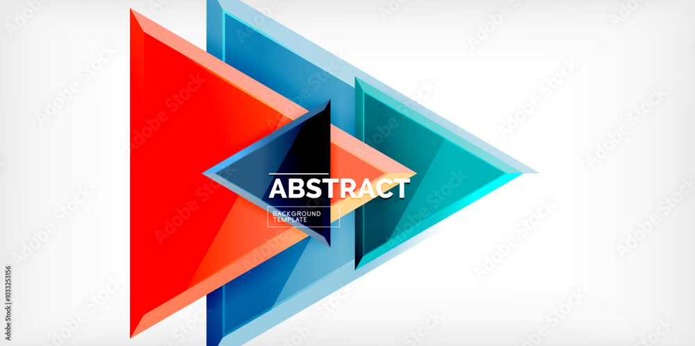 Abstract background - glossy triangles. Vector Illustration For Wallpaper, Banner, Background, Card, Book Illustration, landing page Abstract background - glossy triangles. Vector Illustration For Wallpaper, Banner, Background, Card, Book Illustration, landing page