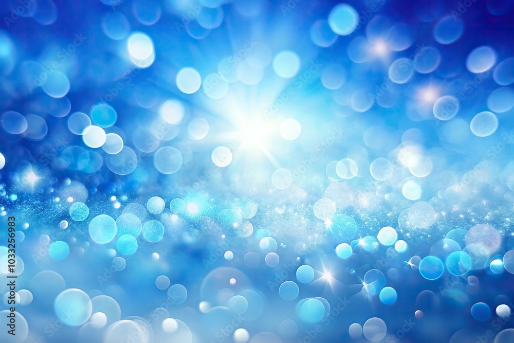 Abstract blue sky background with bokeh lights Abstract blue sky background with bokeh lights