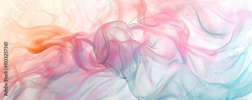 Abstract vivid colorful wave flowing express dreamy texture. Seamless texture vividness pastel swirling convey sense of gentle and soft emotion scene perfect for effect and graphic design. AIG61.