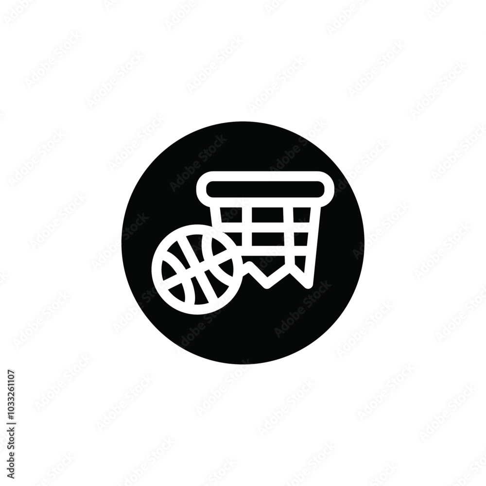 Basketball icon web design in vector Basketball icon web design in vector