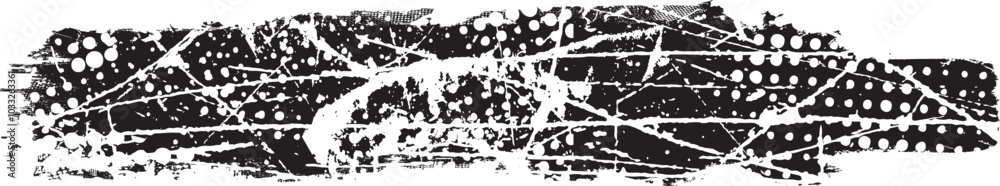 Grunge textured banner with rough edges. Halftone dots texture. Overlay grunge texture . Simply place texture over any object to create grunge effect . Banner with scratched surface for your design. Grunge textured banner with rough edges. Halftone dots texture. Overlay grunge texture . Simply place texture over any object to create grunge effect . Banner with scratched surface for your design.