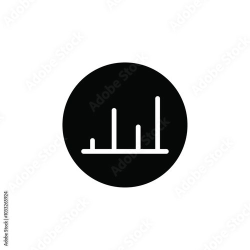 Chart icon web design in vector