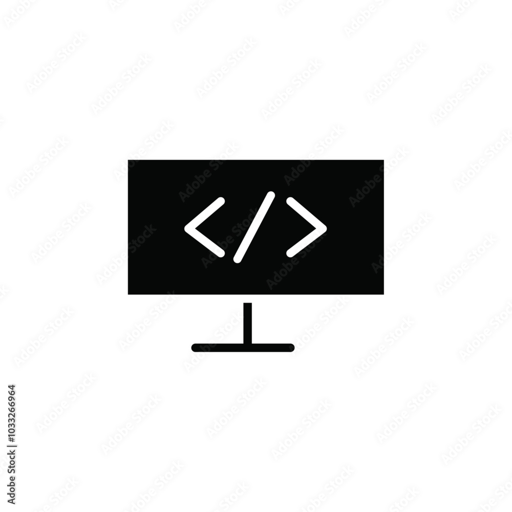 Coding icon web design in vector Coding icon web design in vector