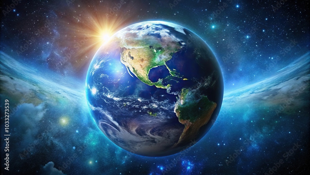 Peaceful and symmetrical Earth in the universe Peaceful and symmetrical Earth in the universe