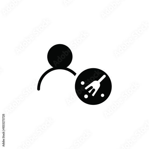 Janitor icon web design in vector