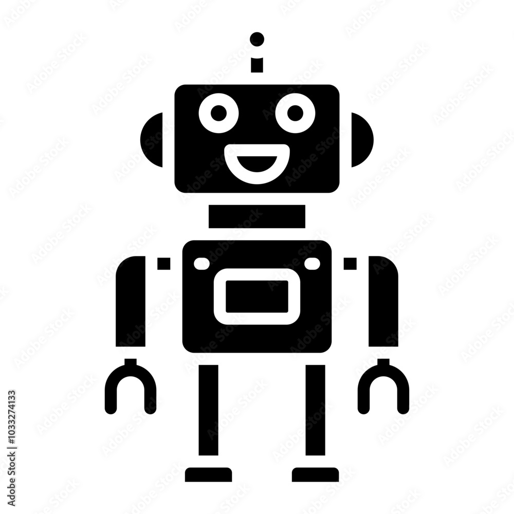 Fototapeta premium Robot Vector Icon Style