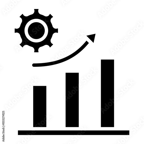 Increased Productivity Vector Icon Style