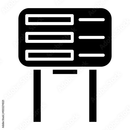 Signage Vector Icon Style