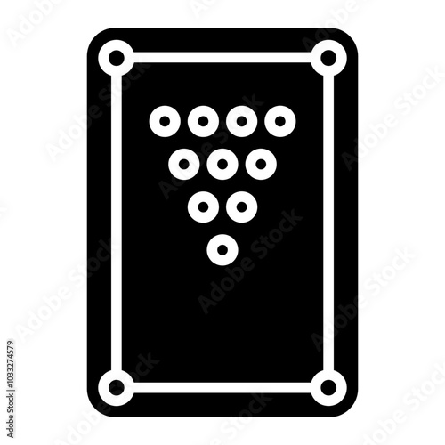 Pool Table Vector Icon Style