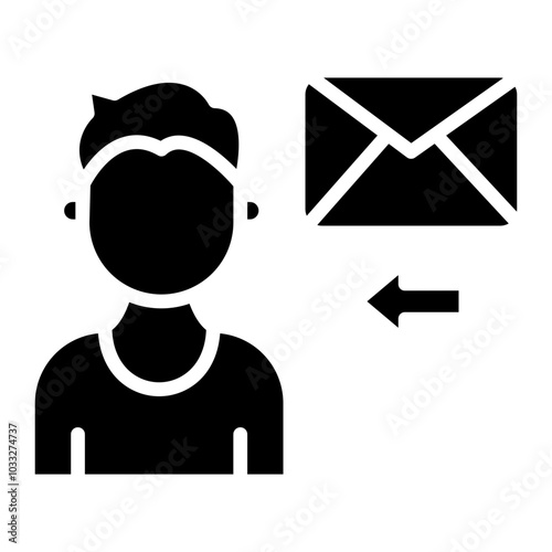 Recipient Vector Icon Style