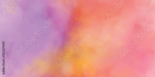 abstract colorful background. red pink and purple sky cloud watercolor background. beautiful watercolor background.