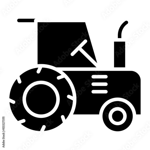 Tractor Vector Icon Style