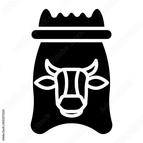 Animal Feed Vector Icon Style