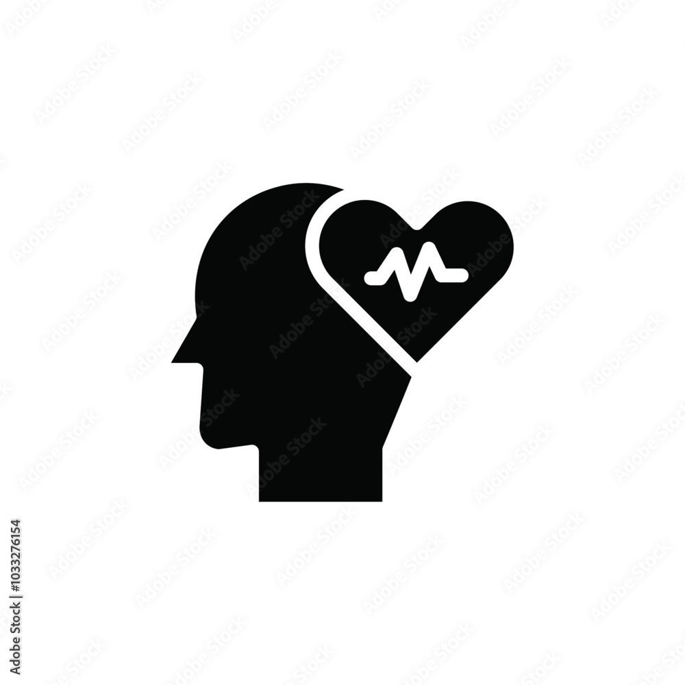 Mental Health icon web design in vector Mental Health icon web design in vector