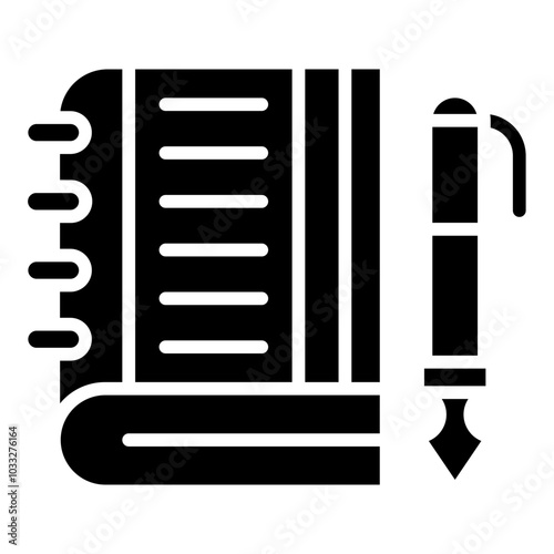 Moleskine Vector Icon Style photo