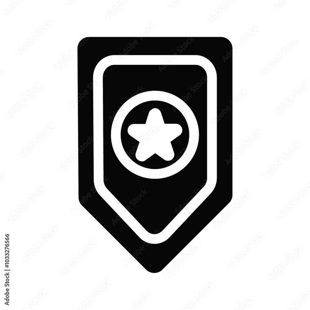 Military Rank icon web design in vector Military Rank icon web design in vector