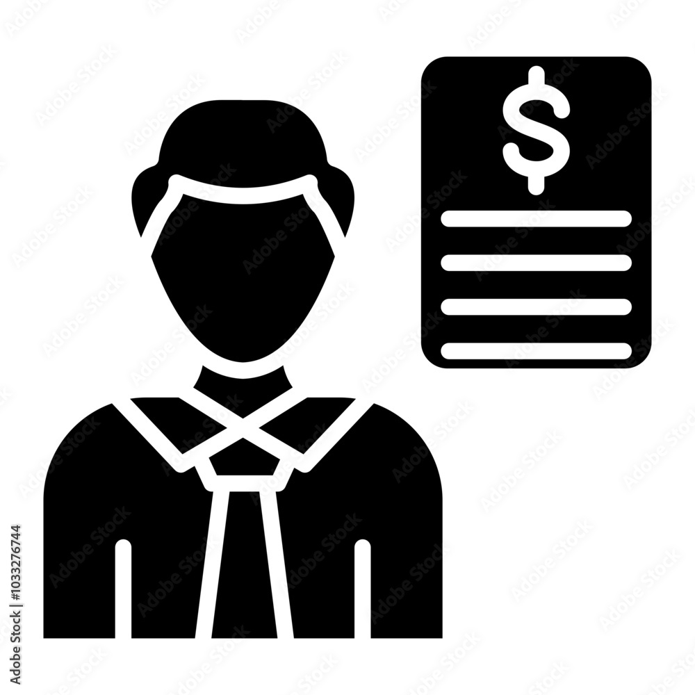 Personal Guarantee Vector Icon Style Personal Guarantee Vector Icon Style