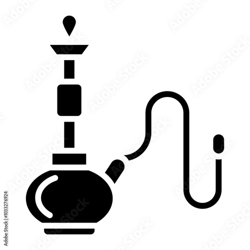 Hookah Vector Icon Style