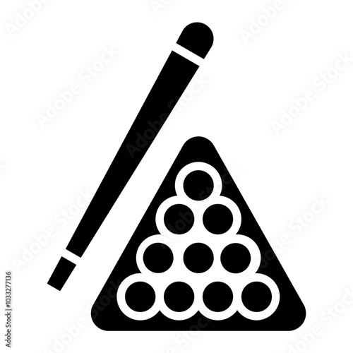 Billard Vector Icon Style