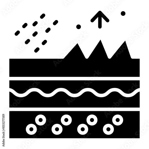 Exfoliation Vector Icon Style