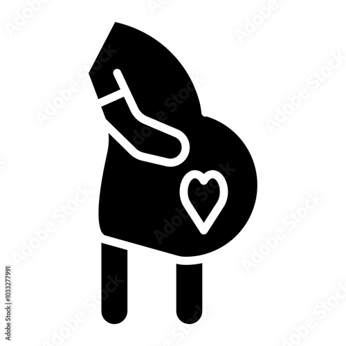 Pregnancy Vector Icon Style
