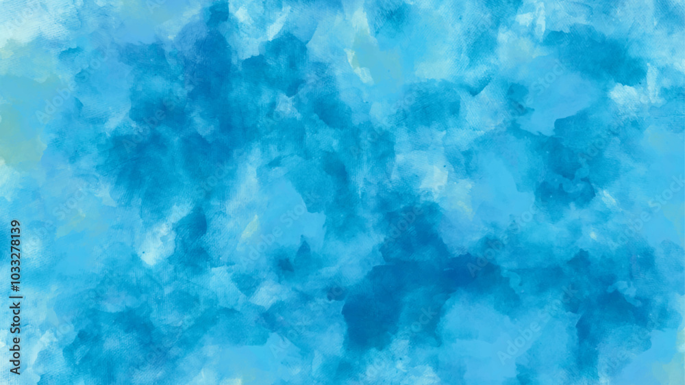 Abstract dark blue watercolor background with texture. Abstract soft dark blue watercolor sky and clouds. Grunge background frame, dark blue watercolor background.