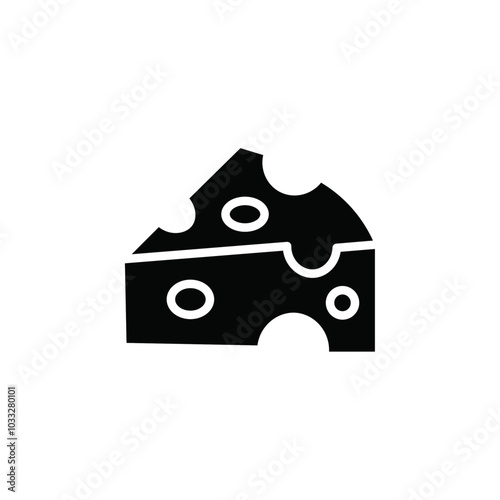 piece of cheese icon web design in vector