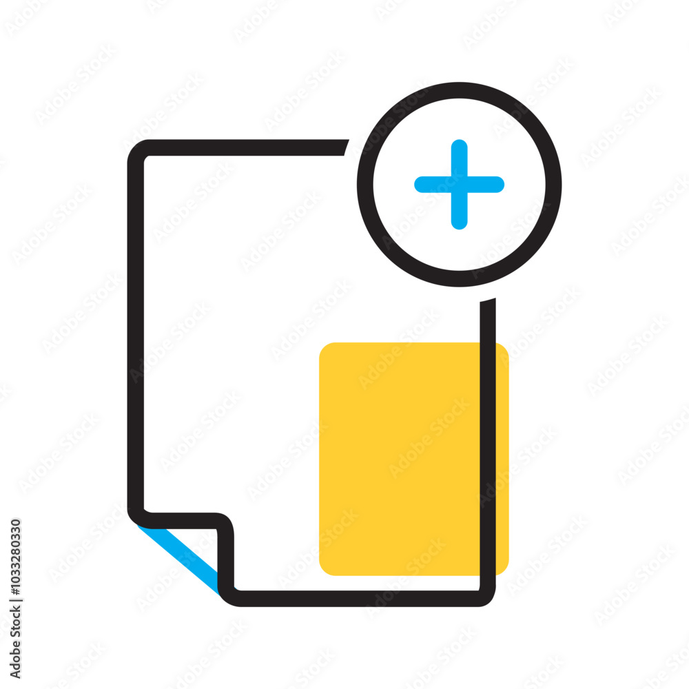 Fototapeta premium Vector multicolor icon for Create new