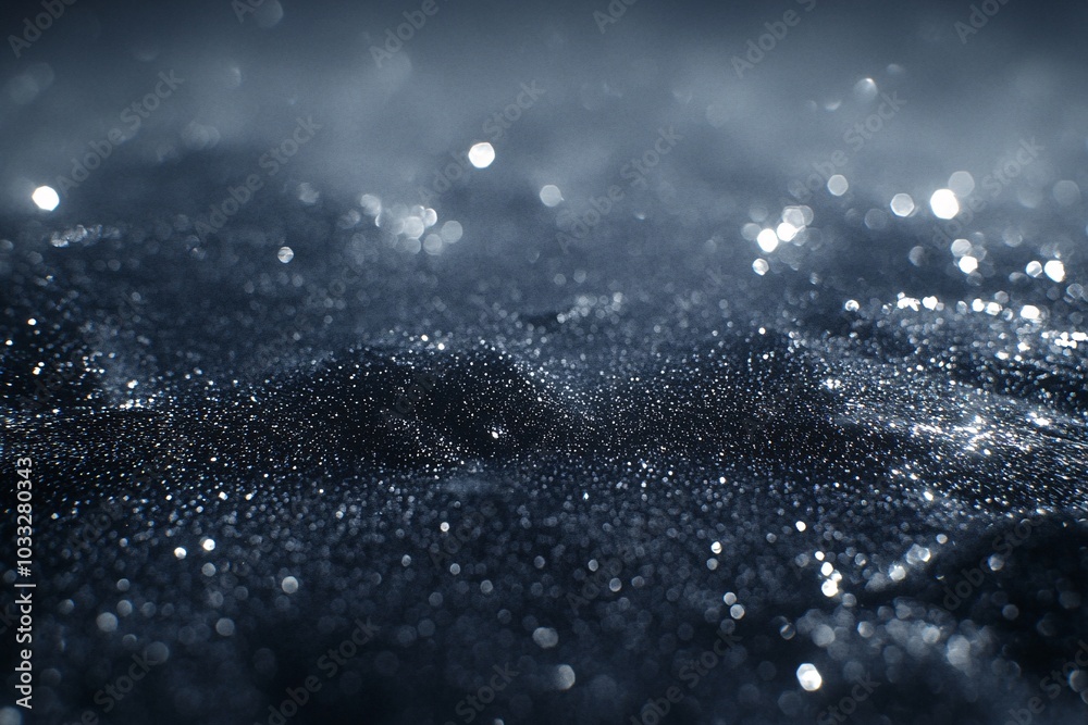 Abstract Sparkling Texture Background - Shimmering Blue and Silver Abstract Sparkling Texture Background - Shimmering Blue and Silver