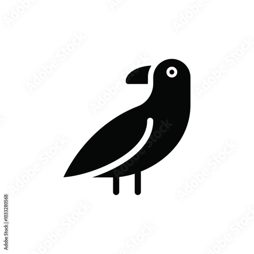 raven icon web design in vector photo