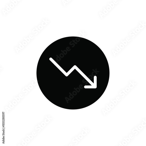 Free Download red Down arrow icon web design in vector - GFXLoad