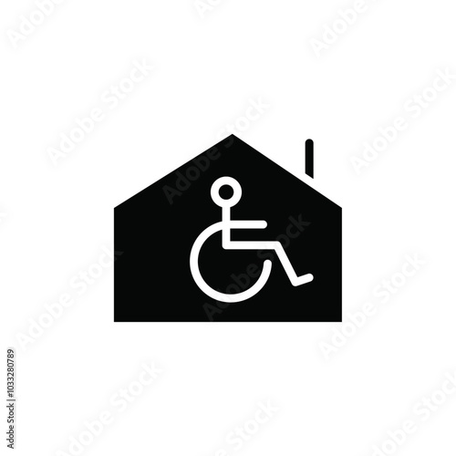 Retirement home icon web design in vector