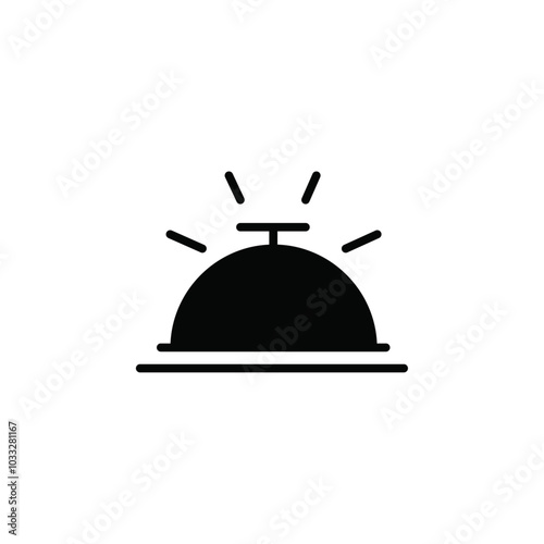 Service bell icon web design in vector