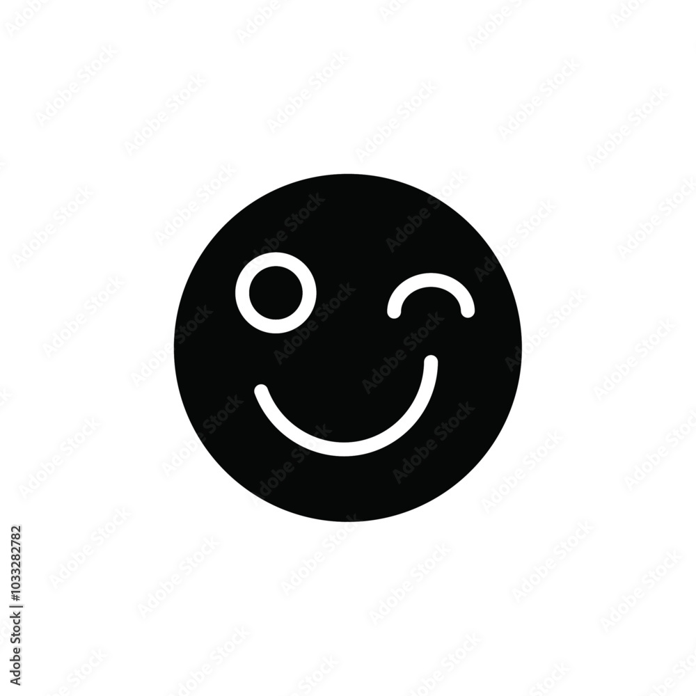 Winking eye icon web design in vector Winking eye icon web design in vector