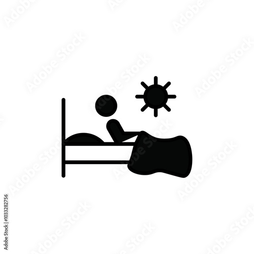 Wake up in the morning icon web design in vector