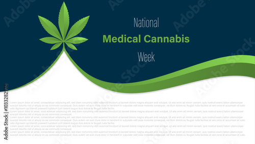 National Medical Cannabis Week, vector illustration.National Medical Cannabis Week, vector illustration.