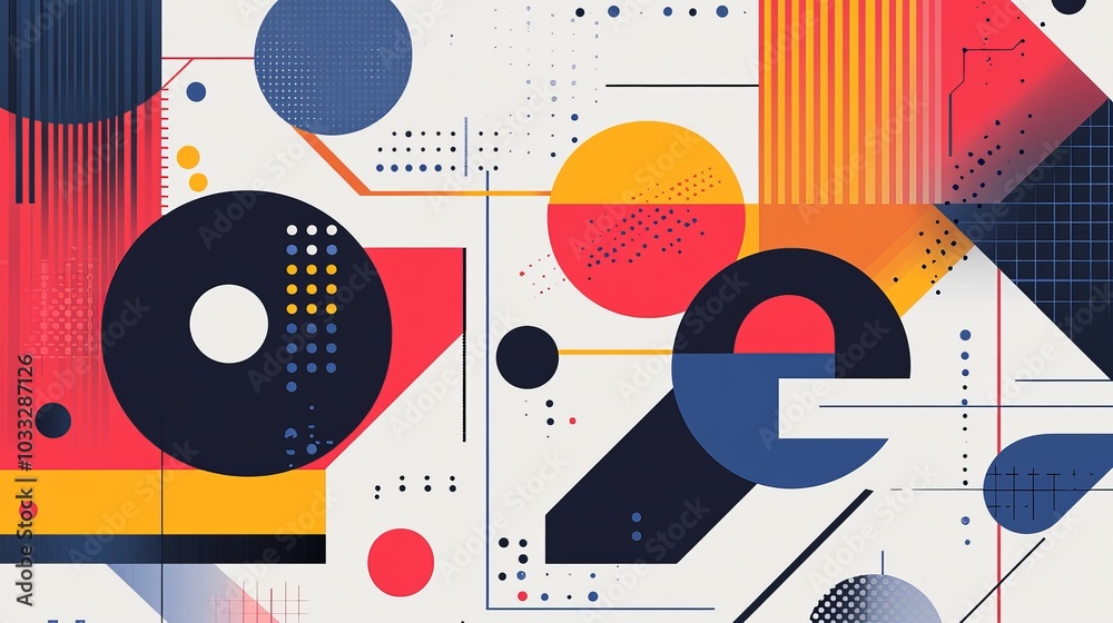 Obraz premium A modern, geometric design perfect for business presentations, websites, or even wallpaper. This abstract background is a versatile option for showcasing your ideas.