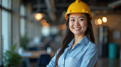 Smiling Professional: Authentic Business Portrait for Modern Office, Corporate Headshot, and Diverse Employee Profile