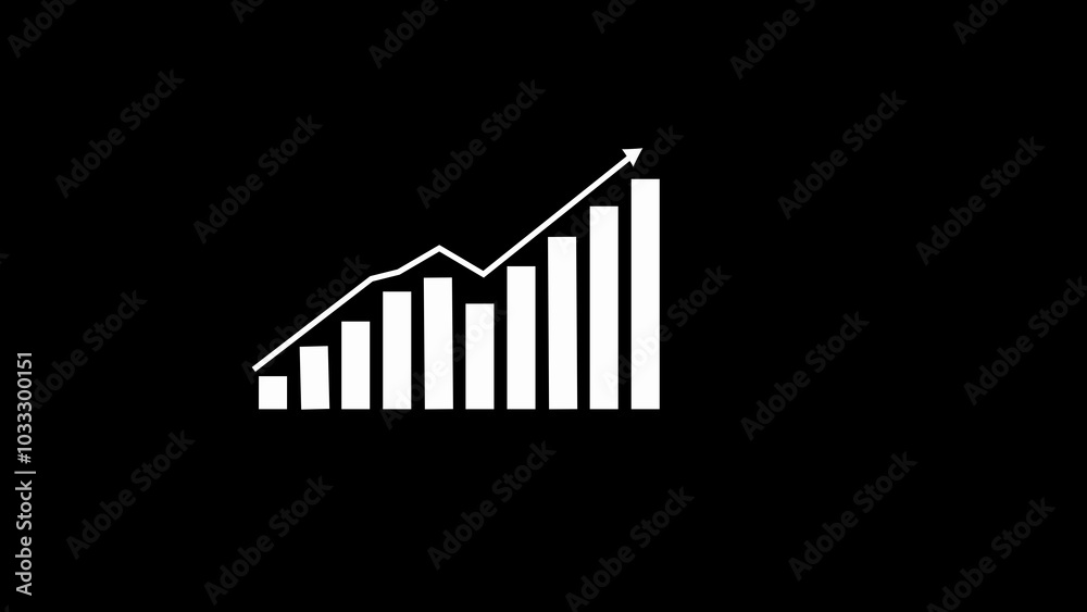 business graph with arrow business graph with arrow