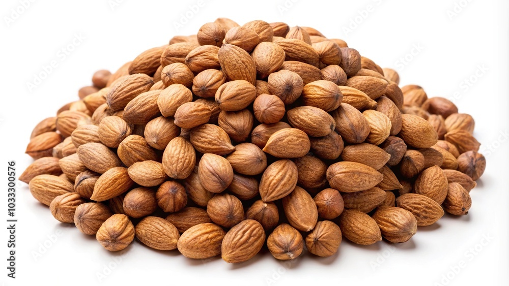 Pile of Organic Chebulic Myrobalan isolated on white background Pile of Organic Chebulic Myrobalan isolated on white background