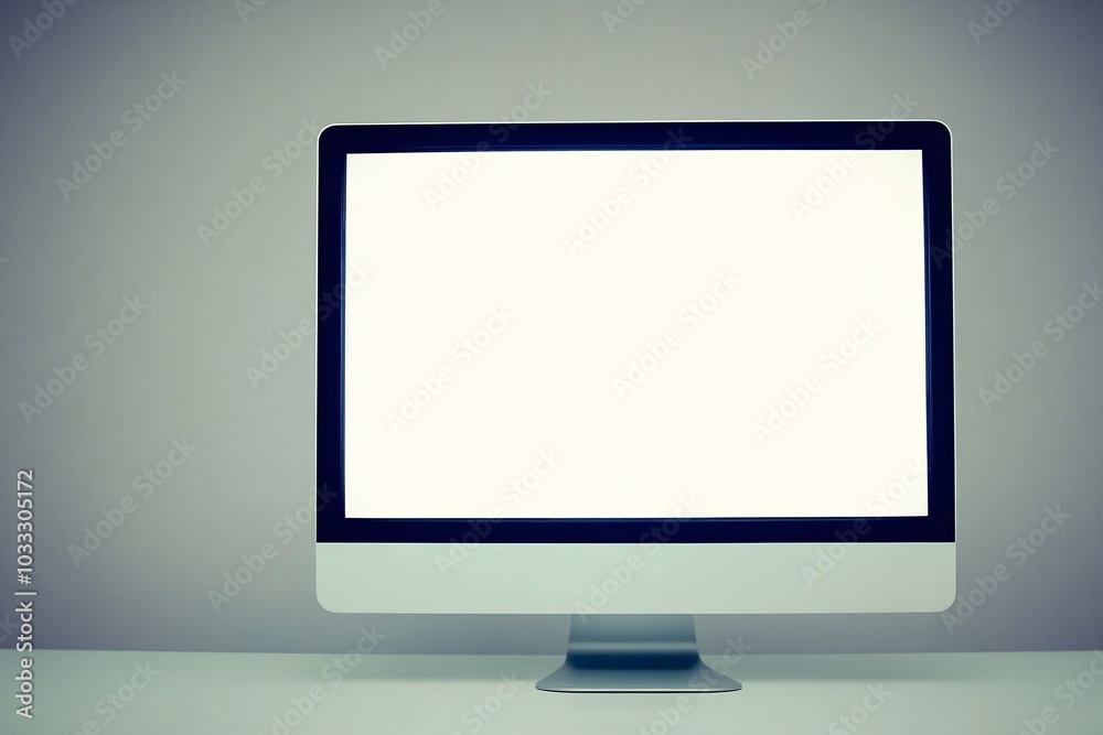Blank Computer Screen: Modern Technology and Digital Display Blank Computer Screen: Modern Technology and Digital Display