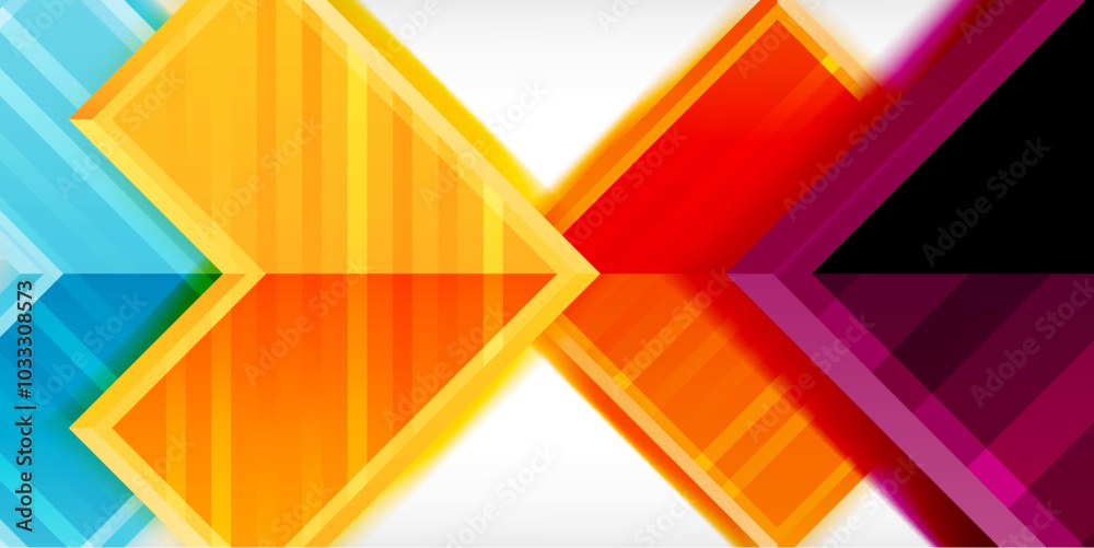 Arrow symbols created with 3d effects and line texture geometric abstract background Arrow symbols created with 3d effects and line texture geometric abstract background