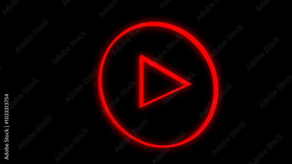 red digital play button