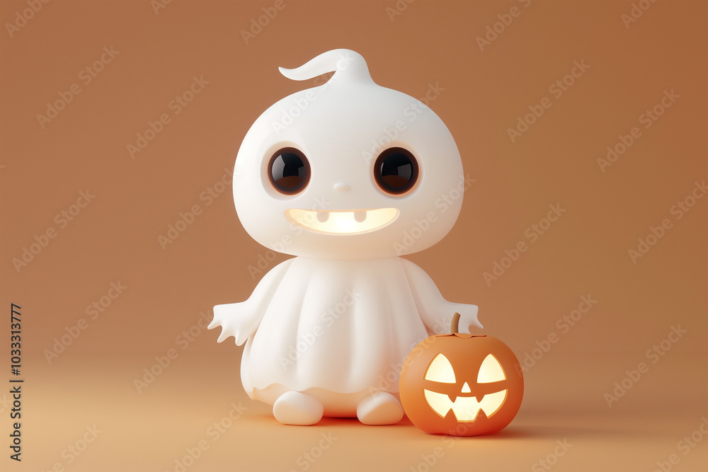 Halloween creative 3d illustration Halloween creative 3d illustration